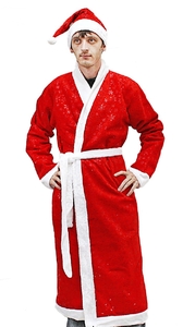 карнавальный костюм дед мороз мех снежинка размер 50-52 323806