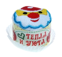 Сувенирное полотенце Дед Мороз 28*28 см 737400